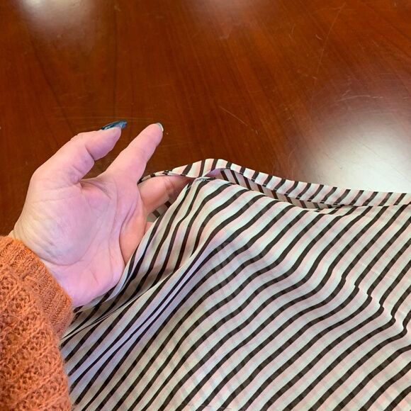 Lane Bryant Sheer Side Tie Kimono Sleeve Top 14/16 - Picture 4 of 5